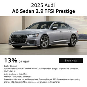 2025 Audi A6 Sedan parked